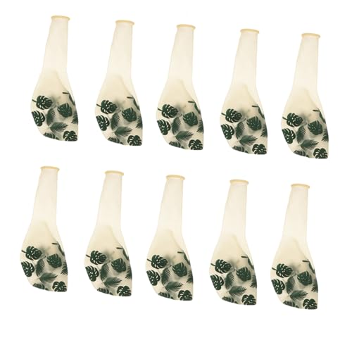 BESPORTBLE 20 Stück Teiliges Monstera Luftballons Transparente Dschungel Partydeko Wiederverwendbare Dekorative Ballons für Innen und Außenbereich als Fotohintergrund für Geburtstagsfeiern von BESPORTBLE