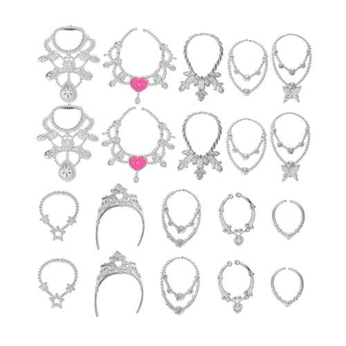 BESPORTBLE 20 Stück Teiliges Puppenschmuck Mini Halsketten Armbänder Ohrringe Modeschmuck Zubehör für Puppen Schmuck Accessoires für Kreative Kostümierung BESPORTBLE 20 Stück Teiliges Puppenschmuck Mini Halsketten Armbänder Ohrringe Modeschmuck Zubehör für Puppen Schmuck Accessoires für Kreative Kostümierung von BESPORTBLE