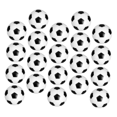 BESPORTBLE 20 Stück Teiliges Tischfußballbälle aus Stabilem Harz Bicolor Passend für Standard Tischkicker Langlebig und Farblich Auffällig als Zubehör für Tischfußballspiele von BESPORTBLE