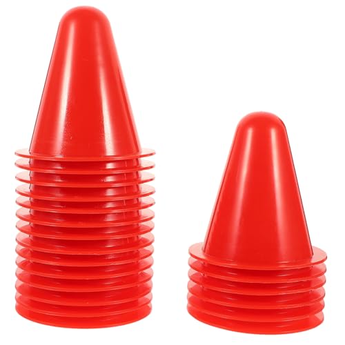 BESPORTBLE 20 Stück Teiliges Trainingshütchen Kleine Bunte Kunststoff Roller Skating Geschicklichkeits Agility Training Robust Kompakt für Indoor Outdoor Sport Verbesserte Sichtbarkeit und von BESPORTBLE