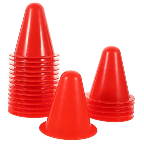 BESPORTBLE 20 Stück Teiliges Trainingshütchen Stabilem Kunststoff Bunte für Rollschuh Fußball Agility Training Langlebige Straßenblocker für Sportübungen und Geschicklichkeitsdrills von BESPORTBLE