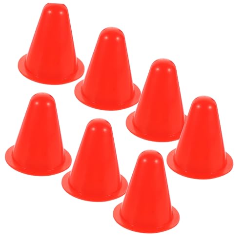 BESPORTBLE 20 Stück Teiliges Trainingsmarkierungskegel Robuster Kunststoff Windfest Kleine Bunte Rollschuhkegel für Rollschuh Sportübungen für Agilitäts Geschicklichkeitstraining im Innen von BESPORTBLE
