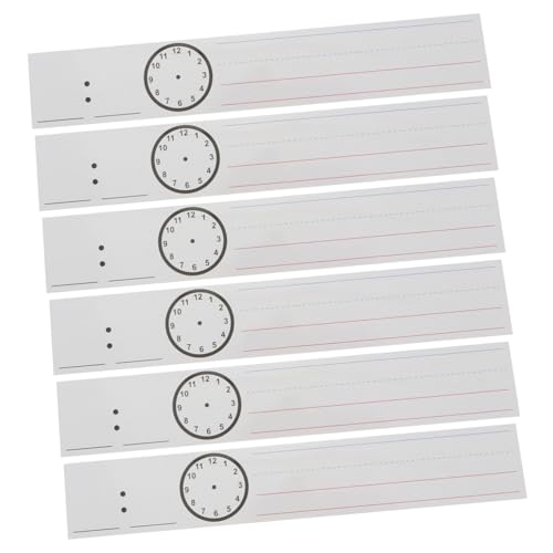 BESPORTBLE 20 Stück Teiliges Trocken Abwischbare Satzstreifen Lernkarten aus Stabilem für Schule und Büro Wiederverwendbar Glattes Schreibmaterial für Alphabet Satzbau und von BESPORTBLE