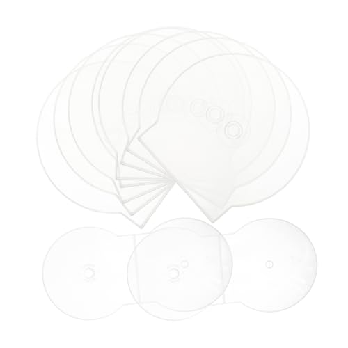 BESPORTBLE 20 Stück -hülle Einzelscheibenhalter Schutzkoffer Rundes Kunststoffgehäuse DVD-schutzhülle Runde DVD -Fall Runde Einzelscheibenfall DVD-Halter DVD-Jewel-case Plastik Transparent von BESPORTBLE