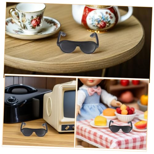 BESPORTBLE 200 Mini Puppensonnenbrillen aus Robustem Kunststoff Miniatur Sonnenbrillen für Puppenhaus Dekoration Kostümzubehör und Kreatives Rollenspiel Zubehör BESPORTBLE 200 Mini Puppensonnenbrillen aus Robustem Kunststoff Miniatur Sonnenbrillen für Puppenhaus Dekoration Kostümzubehör und Kreatives Rollenspiel Zubehör von BESPORTBLE