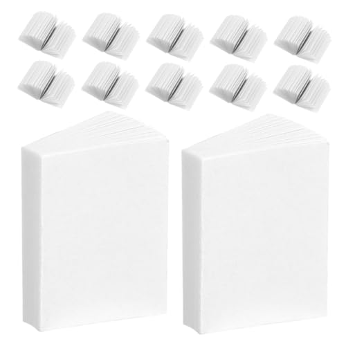 BESPORTBLE 200 Stck. Maßstab Puppenhaus Leere Mini Notizbücher mit Funktionalen Seiten zum Umblättern Detailgetreue Miniatur Bücher für Puppenhaus Basteln und Rollenspiel Zubehör von BESPORTBLE