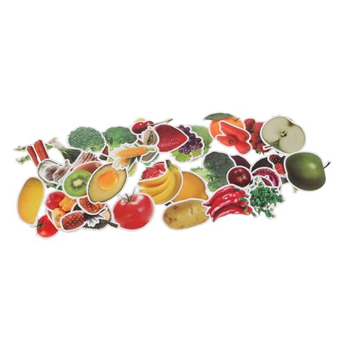 BESPORTBLE 200 Stück Obst und Gemüse Sticker Realistische wasserdichte Lernaufkleber für Kühlschrank Laptop Trinkflasche Interaktive Belohnung für Jungen und Mädchen im Klassenzimmer BESPORTBLE 200 Stück Obst und Gemüse Sticker Realistische wasserdichte Lernaufkleber für Kühlschrank Laptop Trinkflasche Interaktive Belohnung für Jungen und Mädchen im Klassenzimmer von BESPORTBLE