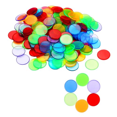 BESPORTBLE 200 Stück Teiliges Buntes Zählchips Kunststoff Transparente Bingo Spielsteine Wiederverwendbare Spielmünzen für Lernspiele und Freizeit Gemischte Farben BESPORTBLE 200 Stück Teiliges Buntes Zählchips Kunststoff Transparente Bingo Spielsteine Wiederverwendbare Spielmünzen für Lernspiele und Freizeit Gemischte Farben von BESPORTBLE