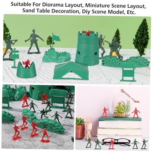 BESPORTBLE 200 Stück Teiliges Militärspielzeug aus Robustem Kunststoff Mini Soldaten Figuren in Rot und Grün Zubehör für Fantasie Kriegsspiel und Kreativen Rollenspiel BESPORTBLE 200 Stück Teiliges Militärspielzeug aus Robustem Kunststoff Mini Soldaten Figuren in Rot und Grün Zubehör für Fantasie Kriegsspiel und Kreativen Rollenspiel von BESPORTBLE