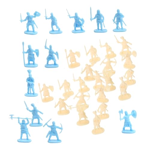 BESPORTBLE 200 Stück Teiliges Mini Soldaten Figuren Realistische Mittelalterliche Krieger Modelle Fein Gearbeitete Miniatur Ritter Spielfiguren Bunte Micro Landschaftsdekoration für Sammler von BESPORTBLE