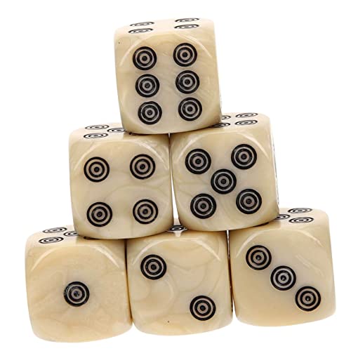 BESPORTBLE 20Stücke Acryl Würfel für Brettspiele Ästhetische Spielwürfel mit Klarer Lesbarkeit Langlebig für Rollenspiele Schulprojekte und Tischdekoration von BESPORTBLE