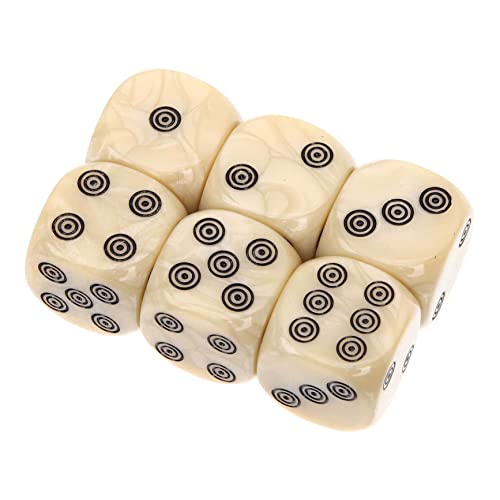 BESPORTBLE 20Stücke Acrylwürfel für Klassenzimmer und Rollenspiele Dekorative Würfel mit Klaren Zahlen und Angenehmer Haptik für Brettspiele und Tischdekoration von BESPORTBLE