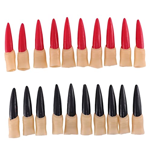 BESPORTBLE 20Stücke Halloween Künstliche Fingernägel Hexenkrallen Für Halloween Party Dekoration Und Cosplay Press Nails Für Frauen von BESPORTBLE