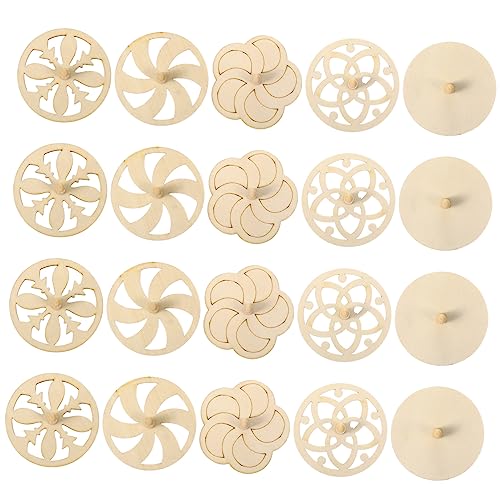 BESPORTBLE 20Stücke Holz Gyroskope Hohlkreisel DIY Kreativspielzeug für Bastelset Hand Auge Koordination und Kreativität für Jungen und Zufällige BESPORTBLE 20Stücke Holz Gyroskope Hohlkreisel DIY Kreativspielzeug für Bastelset Hand Auge Koordination und Kreativität für Jungen und Zufällige von BESPORTBLE