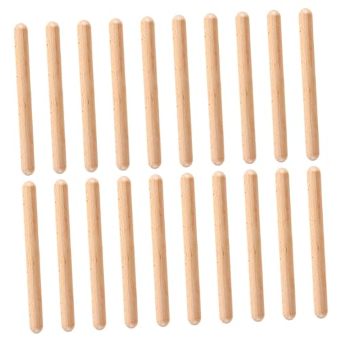 BESPORTBLE 20Stücke Holz Rhythmus Stäbe Für Pädagogische Musikinstrumente Für Unterricht Frühe Musikalische Stöcke Für Kreative Klangspiele Und Rhythmische von BESPORTBLE