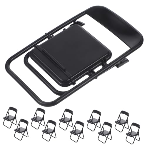 BESPORTBLE Miniatur-telefonhalter Spielzeugstühle 20 Stück Mini-klappstühle Für Die Heimdekoration Miniatur-Spielzeug von BESPORTBLE