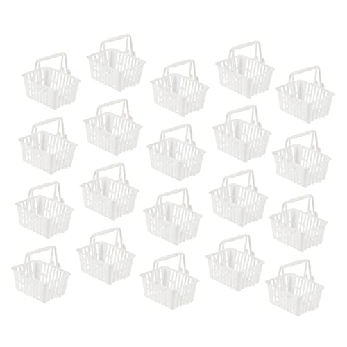 BESPORTBLE 20Stücke Mini Einkaufskorb Für Teiliges Aus Hochwertigem Für Kaufladen Und Rollenspiele Für Alter Von Jahren Farbenfrohes Design von BESPORTBLE