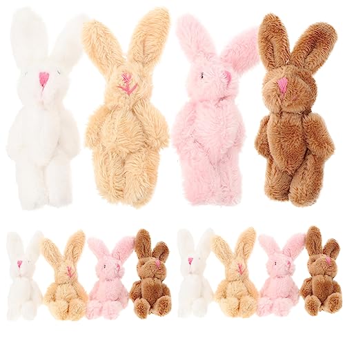 BESPORTBLE 20Stücke Mini Kaninchen Dekorationsanhänger Süße Plüsch Hasen Puppen Für DIY Bastelprojekte Und Wohnkultur von BESPORTBLE