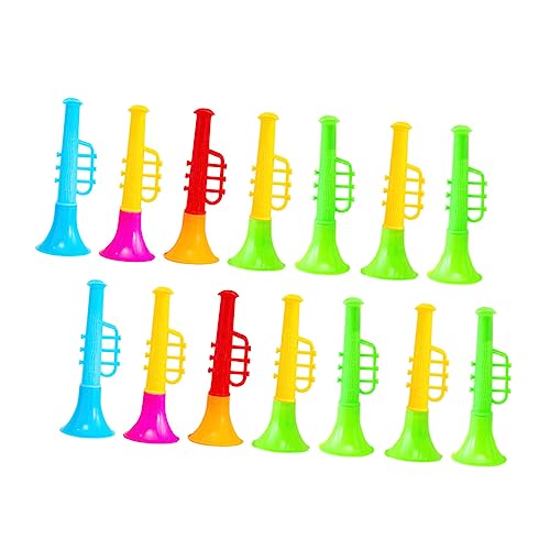 BESPORTBLE 20Stücke Mini Plastik Trompeten Für Musikinstrumente Für Partys Festivals Und Mehr Für Jungen Und Robustes Langlebiges Material von BESPORTBLE