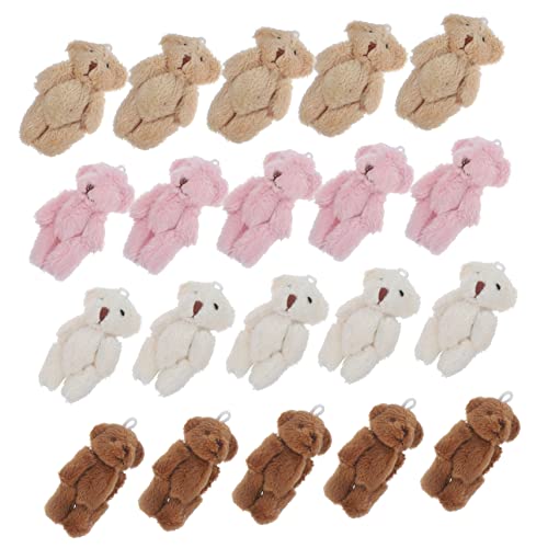 BESPORTBLE 20Stücke Mini Plüschbären Babyparty Handwerk Und Deko Je von BESPORTBLE