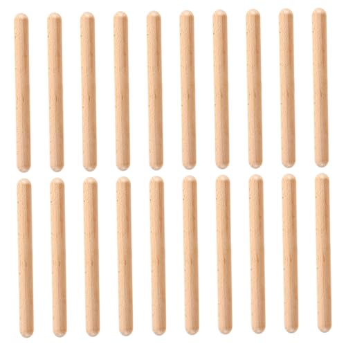 BESPORTBLE 20Stücke Musikalische Rhythmusstöcke Aus Holz Pädagogisches Percussion Instrument Für Gruppenaktivitäten Und Frühe Bildungsspiele Hochwertiges Holzspielzeug von BESPORTBLE