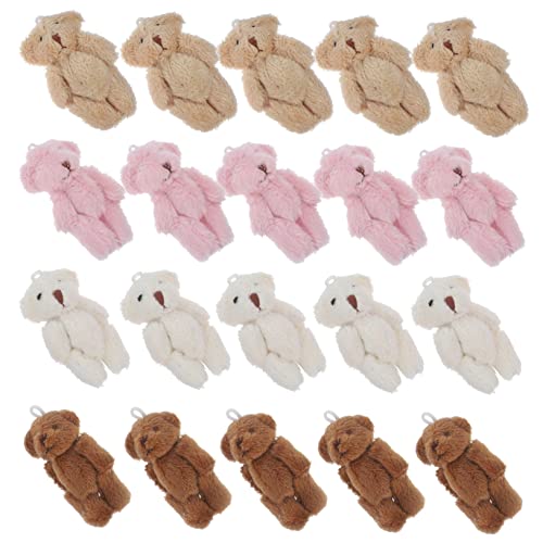 BESPORTBLE 20Stücke Plüschtiere Schlüsselanhänger Für DIY Bastelprojekte Für Babyparty Deko von BESPORTBLE