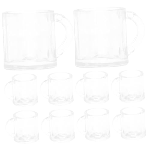 BESPORTBLE 20Stücke Puppenhaus Wasserbecher Dekorative Tassenmodelle Für Miniaturspielzeug Und Puppenhaus Dekoration Winzige Wasserbecher Für Kreative Gestaltung von BESPORTBLE