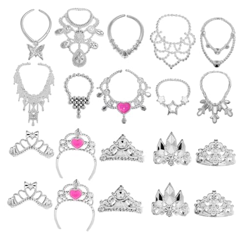BESPORTBLE 20stücke Puppen Schmuck Mini Kronen Puppen Halskette Mini Puppe Halskette Puppe Zubehör Set BESPORTBLE 20stücke Puppen Schmuck Mini Kronen Puppen Halskette Mini Puppe Halskette Puppe Zubehör Set von BESPORTBLE
