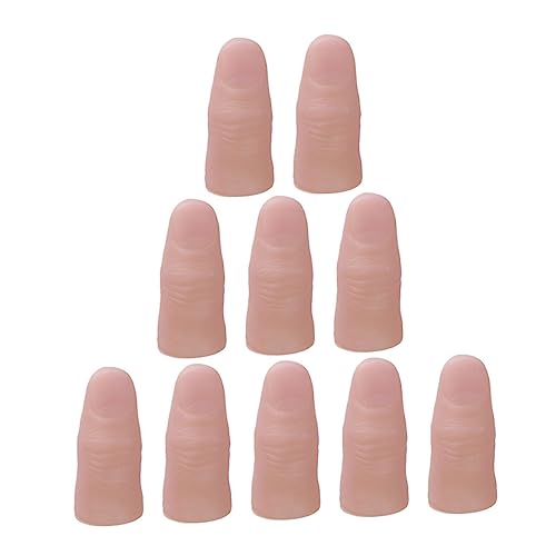 BESPORTBLE 20Stücke Weiche Daumenspitzen Gefälschte Finger Requisiten für Bühnenauftritte Halloween und Fingertricks Langlebig Leichtes Vinylmaterial mit Gefälschtem Nageldesign BESPORTBLE 20Stücke Weiche Daumenspitzen Gefälschte Finger Requisiten für Bühnenauftritte Halloween und Fingertricks Langlebig Leichtes Vinylmaterial mit Gefälschtem Nageldesign von BESPORTBLE
