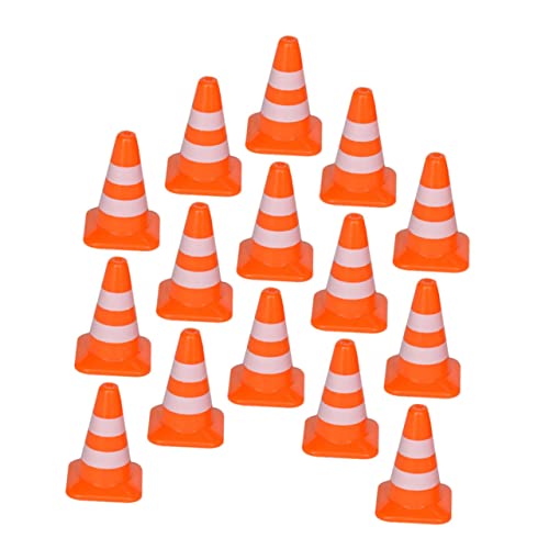 BESPORTBLE 21 Stück Teiliges Verkehrszeichen Spielset Straßenabsperrung Lernspielzeug Leicht Kompakt für Verkehrserziehung und Sandtisch DIY Kreative Rollenspiele von BESPORTBLE