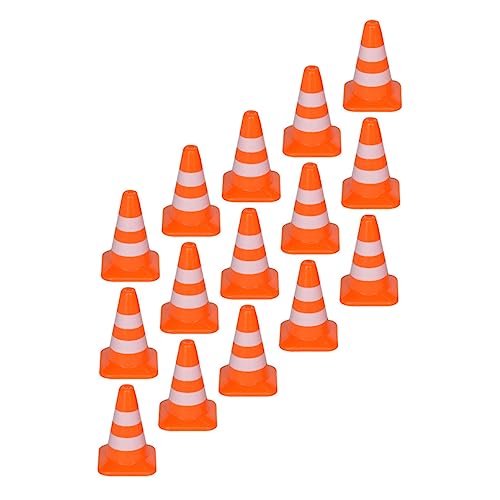 BESPORTBLE 21Stücke Teiliges Von Verkehrskegeln Für Simulation Von Verkehrszeichen Und Straßenblockaden Für Lernspiele Und Verkehrserziehung Im Kindergarten von BESPORTBLE