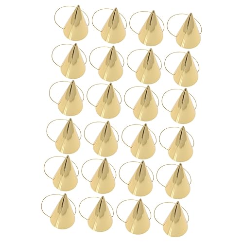 BESPORTBLE 24 Stck. Teiliges Geburtstags Partyset Champagnergold Geburtstagskegel Partyhüte für Erwachsene Glänzende Geburtstagsdeko mit Kinnband Accessoires für Kindergeburtstag und BESPORTBLE 24 Stck. Teiliges Geburtstags Partyset Champagnergold Geburtstagskegel Partyhüte für Erwachsene Glänzende Geburtstagsdeko mit Kinnband Accessoires für Kindergeburtstag und von BESPORTBLE