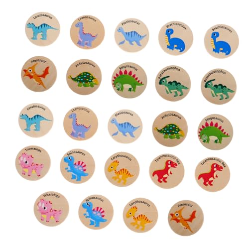 BESPORTBLE 24 Stück Dinosaurier Lernspielzeug für Kleinkinder Teiliges Holzspielzeug Gedächtnis und Beobachtungsfähigkeiten Dino Matching Spiel für Vorschulkinder Farbenfrohes und BESPORTBLE 24 Stück Dinosaurier Lernspielzeug für Kleinkinder Teiliges Holzspielzeug Gedächtnis und Beobachtungsfähigkeiten Dino Matching Spiel für Vorschulkinder Farbenfrohes und von BESPORTBLE