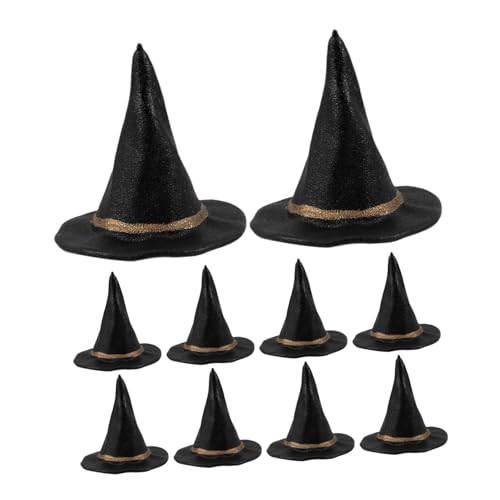 BESPORTBLE 24 Stück Mini-hexenhüte: Mini-hüte Zum Basteln – Miniatur-puppenmütze – Diy-zubehör Für Party-dekoration, Haarschmuck Und Puppenhaus- von BESPORTBLE