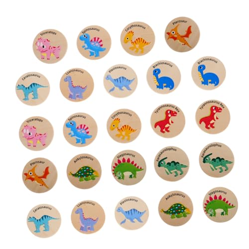 BESPORTBLE 24 Stück Teiliges Dinosaurier Memory Spiel aus Holz Pädagogisches Konzentrations und Gedächtnistraining Kognitives Lernspiel für Kleinkinder Fördert Problemlösung und Matching BESPORTBLE 24 Stück Teiliges Dinosaurier Memory Spiel aus Holz Pädagogisches Konzentrations und Gedächtnistraining Kognitives Lernspiel für Kleinkinder Fördert Problemlösung und Matching von BESPORTBLE
