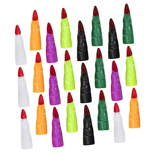 BESPORTBLE 24 Stück Teiliges Halloween Hexenfinger aus Leichtem Wiederverwendbare Bunte Fake Nägel für Cosplay Partydekoration und Gruselige Verkleidungen als Hexennägel und Halloween BESPORTBLE 24 Stück Teiliges Halloween Hexenfinger aus Leichtem Wiederverwendbare Bunte Fake Nägel für Cosplay Partydekoration und Gruselige Verkleidungen als Hexennägel und Halloween von BESPORTBLE