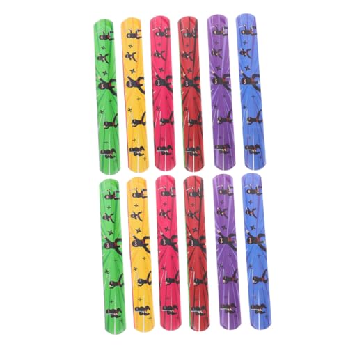 BESPORTBLE 24 Stück Teiliges Halloween Schnapparmband für Bunten Ninja motiven Sichere Pvc materialien Fördert Hand auge koordination und Teamwork Mitgebsel für Halloween partys und von BESPORTBLE