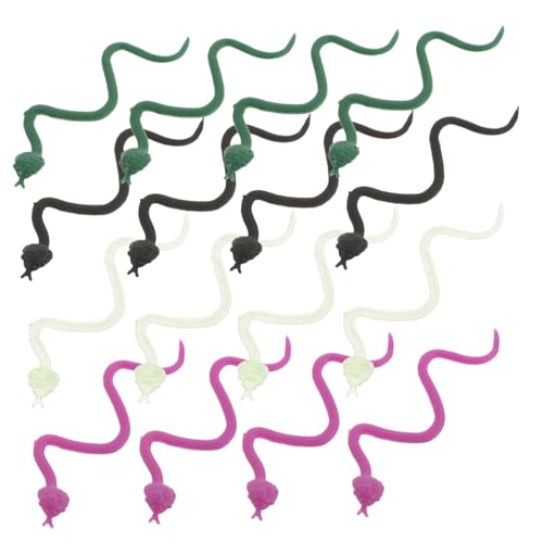 BESPORTBLE 24 Stück Teiliges Lebensechte Flexible Schlangen Spielzeuge aus Weichem Material Realistische Simulation für Halloween Deko Party Streiche und Grusel Requisiten von BESPORTBLE
