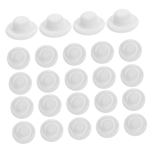 BESPORTBLE 24 Stück Teiliges Mini Filzhut Mini Top Hats für Basteln und Puppen Retro Design Partyhüte für Weihnachten Hochzeiten Geburtstage für DIY Dekoration von BESPORTBLE
