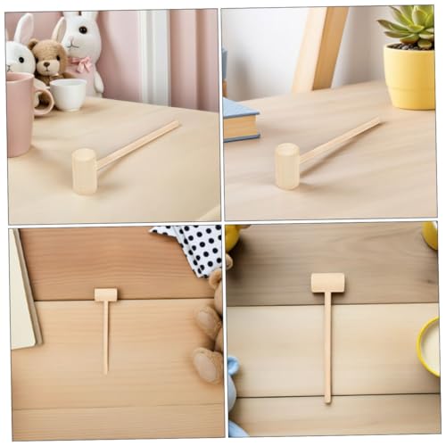 BESPORTBLE 24stücke Kleine Holz-schokoladenhämmer Werkzeuge Zum Knacken Von Schokolade Handwerkliches Spielzeug Für Junge Mädchen Party-Accessoires Und Bastelzubehör von BESPORTBLE