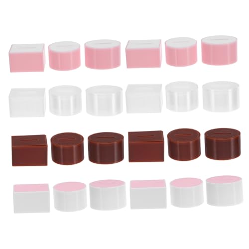 BESPORTBLE 24 Stück Teiliges Miniatur Papiertaschentuchbox Stilvolle Puppenhaus Accessoires Langlebig Vielseitig Einsetzbar für Badezimmer und Wohnzimmer Passend für Barbie Puppenhaus von BESPORTBLE