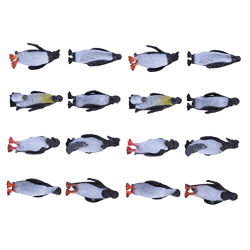 BESPORTBLE 24 Stück Teiliges Realistisches Pinguin Figuren aus Hochwertigem Resin Detailgetreue Meeres Tiermodell Deko Leicht Stoßfest als Lernspielzeug und Fotorequisite für Themen von BESPORTBLE