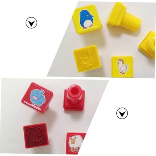 BESPORTBLE 24 Stück Teiliges Stempelset aus Kunststoff Niedliche Tierische Scrapbook Spielzeugstempel Ungiftig Geruchsfrei Langlebig und Sicher für und Familienaktivitäten von BESPORTBLE