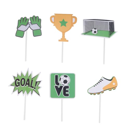 BESPORTBLE 24Stücke Fußball Party Kuchen Picks Kreative Cupcake Topper Für Fußballfeiern Dekoration Für Desserts Und Torten Partyzubehör Für Fußballfans BESPORTBLE 24Stücke Fußball Party Kuchen Picks Kreative Cupcake Topper Für Fußballfeiern Dekoration Für Desserts Und Torten Partyzubehör Für Fußballfans von BESPORTBLE