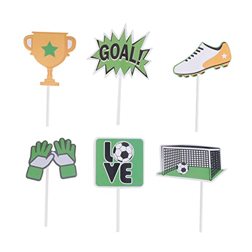 BESPORTBLE 24Stücke Fußball Party Kuchen Picks Kreative Dessert Topper Für Fußballfeiern Für Torten Und Snacks Perfektes Zubehör Für Unvergessliche BESPORTBLE 24Stücke Fußball Party Kuchen Picks Kreative Dessert Topper Für Fußballfeiern Für Torten Und Snacks Perfektes Zubehör Für Unvergessliche von BESPORTBLE