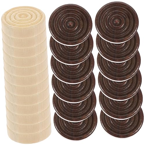 BESPORTBLE 24Stücke Holz Backgammon Schachstücke Spielzubehör Holzfarbe Und Austauschbare Checkers Für Brettspiele Pro Farbe BESPORTBLE 24Stücke Holz Backgammon Schachstücke Spielzubehör Holzfarbe Und Austauschbare Checkers Für Brettspiele Pro Farbe von BESPORTBLE