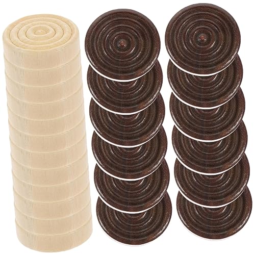 BESPORTBLE 24Stücke Holz Backgammon Steine Runde Checkerstücke Für Brettspiele Ersatzteile Aus Holz Für Schach Und Dame Spiele BESPORTBLE 24Stücke Holz Backgammon Steine Runde Checkerstücke Für Brettspiele Ersatzteile Aus Holz Für Schach Und Dame Spiele von BESPORTBLE