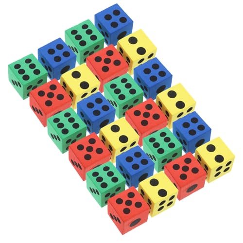 BESPORTBLE 24Stücke Jumbo Würfelspiel Lernspielzeug Für Party Favor Für Spiele Seitige Für Kreative Spielstunden von BESPORTBLE