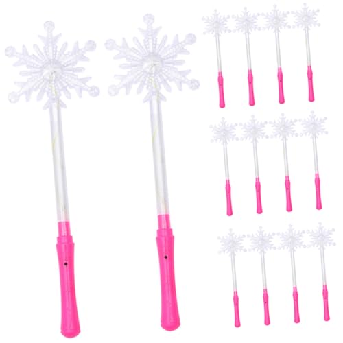 BESPORTBLE 24Stücke Leuchtende Zauberstäbe Design LED Zauberstäbe Für Weihnachten Partys Und Festliche Anlässe Glow Snowflake von BESPORTBLE