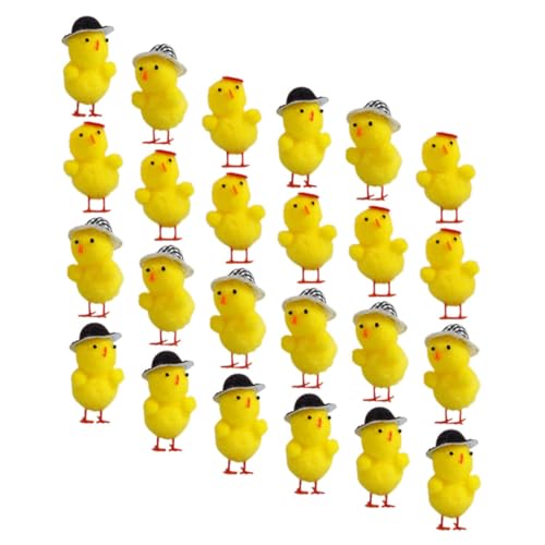 BESPORTBLE 24Stücke Ostern Küken Dekoration Stofftier Hühner Figuren Adorable Kükenspielzeug Für Ostern Deko Für Kindergeburtstage Und Feste von BESPORTBLE